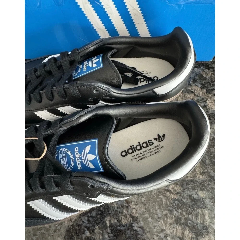 Adidas Samba OG J Core Black White Gum Sole Sneakers IE3676 Kids 6.5 Womens 7.5